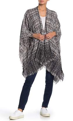 Angie Ombre Tweed Sweater Wrap