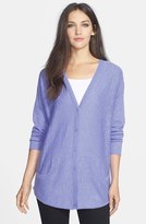 Thumbnail for your product : Eileen Fisher Organic Linen & Cotton V-Neck Cardigan (Regular & Petite)