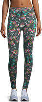 Thumbnail for your product : The Upside Wunderland Drawstring Printed Performance Leggings