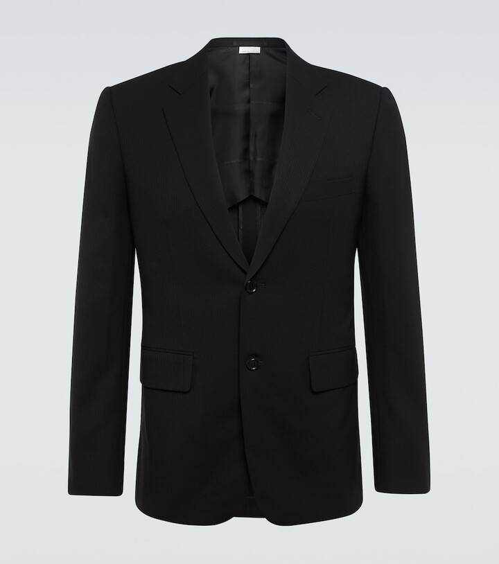Comme des Garçons Homme Deux Striped single-breasted wool blazer