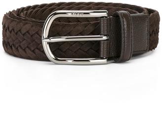 Tod's interlaced leather belt - men - Leather - 100
