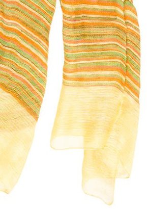 Missoni Linen & Silk-Blend Striped Scarf