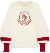 Thumbnail for your product : Moncler Genius 1952 Embroidered Cotton And Ribbed Wool Sweater