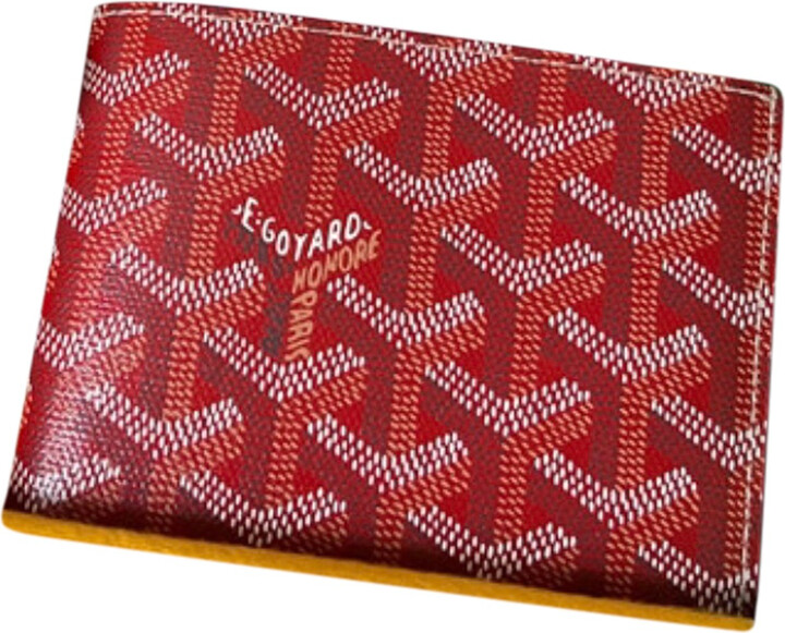 GOYARD Monogram Canvas Leather Small Wallet Logo Coin Cases in