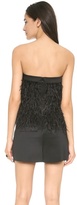 Thumbnail for your product : Robert Rodriguez Ostrich Feather Top