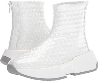 tall white platform sneakers