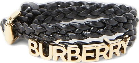 Burberry Logo-Plaque Interwoven Designed Bracelet ShopStyle
