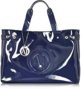 Thumbnail for your product : Armani Jeans Large Faux Patent Leather Tote