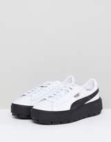 Thumbnail for your product : Puma Platform Trace Sneakers In White Black With Gum Sole