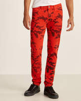 Thumbnail for your product : 424 Orange & Black Camo Jeans