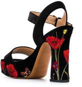 Thumbnail for your product : Valentino Garavani poppy embroidery sandals