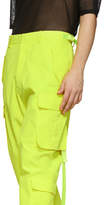Thumbnail for your product : Juun.J Yellow Cropped Cargo Pants