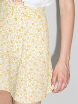 Thumbnail for your product : Reformation Flounce floral-print miniskirt