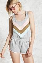 Thumbnail for your product : Forever 21 Chevron Racerback Romper