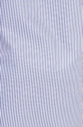 Foxcroft Plus Size Women's Mini Stripe Non-Iron Tunic Shirt