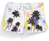 Thumbnail for your product : Flowers by Zoe 'Palm Tree' Tie Dye Shorts (Big Girls)
