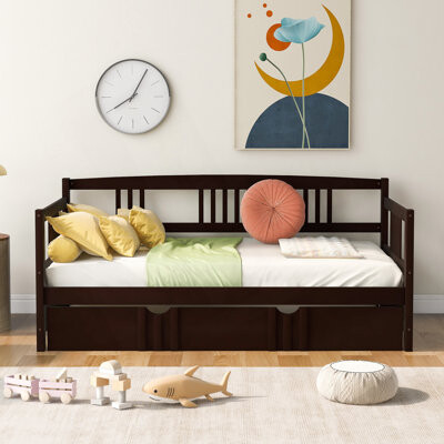 Red Barrel Studio Safak Solid Wood Daybed with Trundle