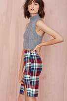 Thumbnail for your product : Nasty Gal Plaid Rush Skirt
