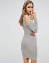 Thumbnail for your product : Wow Couture Long Sleeve Metallic Sweater Dress