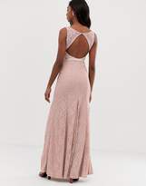 Thumbnail for your product : City Goddess Tall Lace Maxi Dress With Satin Belt