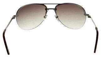MICHAEL Michael Kors Metallic Aviator Sunglasses
