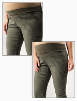 Thumbnail for your product : A Pea in the Pod Secret Fit Belly® Twill Cargo Pockets Slim Leg Maternity Pants