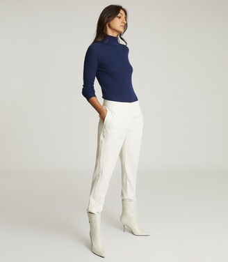 Reiss Sophie - Knitted Roll Neck in Blue