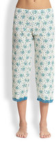 Thumbnail for your product : Cosabella Lace-Trim Cropped Pant