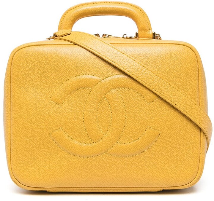 Chanel Light Yellow Caviar Vintage Rectangle Classic Flap Bag Gold  Hardware, 2002-2003 Available For Immediate Sale At Sotheby's