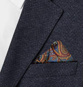 Thumbnail for your product : Turnbull & Asser Paisley-Print Silk-Twill Pocket Square
