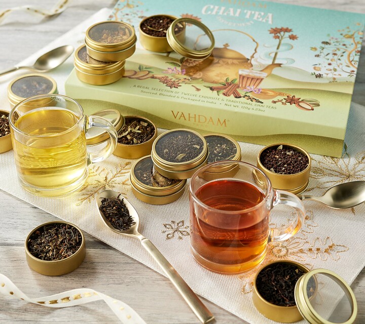 Vahdam India 4.23-oz Chai Tea Assortment of 12 Different Teas