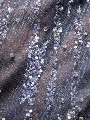 Rene Ruiz Collection Embellished Cap-Sleeve Gown