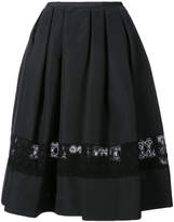 Carolina Herrera lace insert skirt 