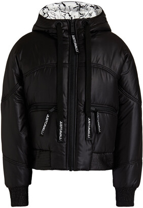 Just Cavalli Reversible quilted shell hooded jacket - Black - IT 44