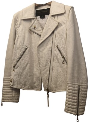 White Leather Jacket - ShopStyle