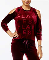 Thumbnail for your product : Material Girl Active Juniors' Velour Cold-Shoulder Sweatshirt, Created for Macy's