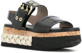 Thumbnail for your product : AGL platform buckle sandals