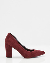 Thumbnail for your product : Le Château Faux Suede Pointy Toe Pump