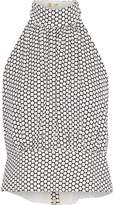 Thumbnail for your product : Diane von Furstenberg Polka-dot Stretch-silk Halterneck Blouse