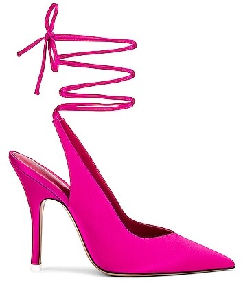 fuchsia slingback shoes