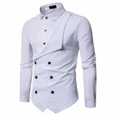 Mens White Shirt With Black Buttons | Shop the world’s largest ...