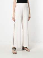 Thumbnail for your product : See by Chloe embroidered trim wide leg trousers