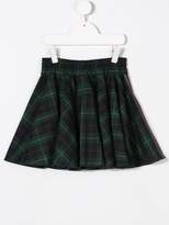 Thumbnail for your product : Mi Mi Sol patch detail tartan skirt