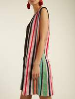 Thumbnail for your product : Diane von Furstenberg One Shoulder Pleated Dress - Womens - Black Multi