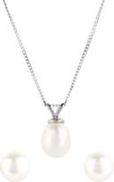 Thumbnail for your product : 9ct Gold Freshwater Pearl Pendant and Earring Set