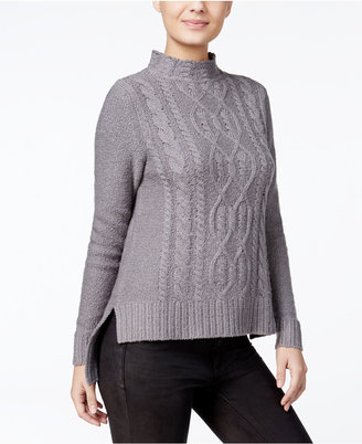 Kensie High-Low Cable-Knit Sweater, A Macy's Exclusive Style