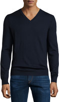 Thumbnail for your product : Burberry Dockley Wool V-Neck Sweater, Navy