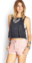 Thumbnail for your product : Forever 21 Cuffed Twill Utility Shorts