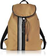 Thumbnail for your product : Neil Barrett Camel Striped Canvas Rucksack