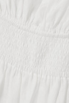 Thumbnail for your product : Faithfull The Brand + Net Sustain Shay Shirred Linen Midi Dress - White